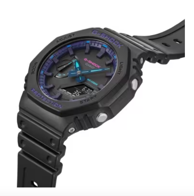 G-SHOCK Analog-Digital Mens Watch Blue Violet GA2100VB-1A