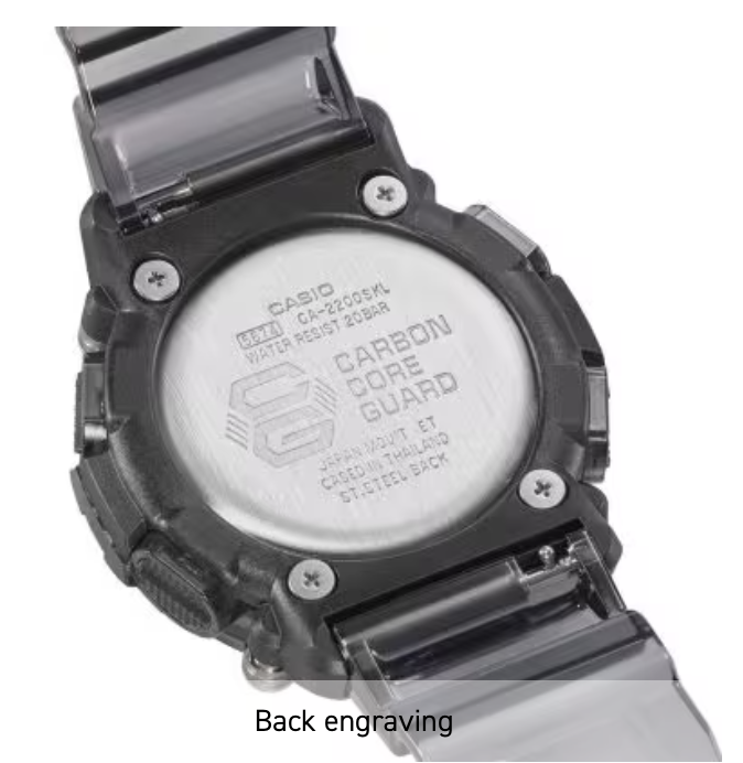 G-SHOCK Transparent Analog-Digital Mens Watch GA2200SKL-8A