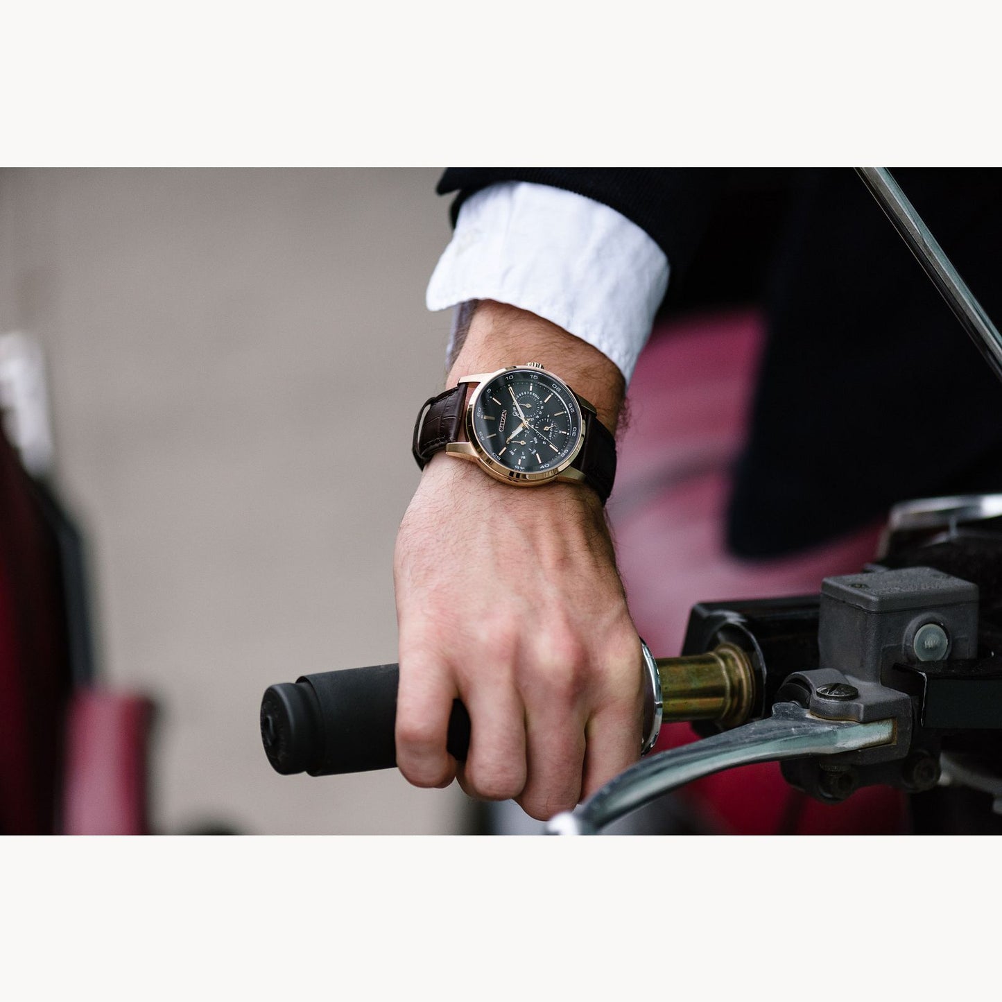 Citizen Eco-Drive Corso Black Rose Gold Tone BU2013-08E