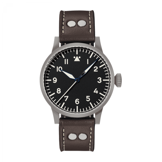 Laco Munster Automatic 42mm Black Dial Brown Strap 861748