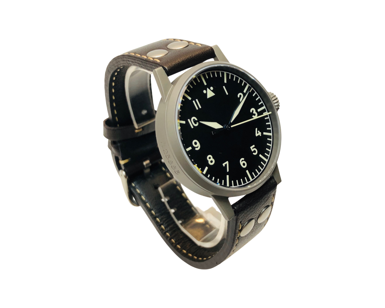 Laco Munster Automatic 42mm Black Dial Brown Strap 861748