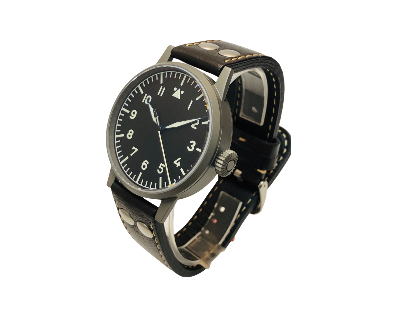 Laco Munster Automatic 42mm Black Dial Brown Strap 861748
