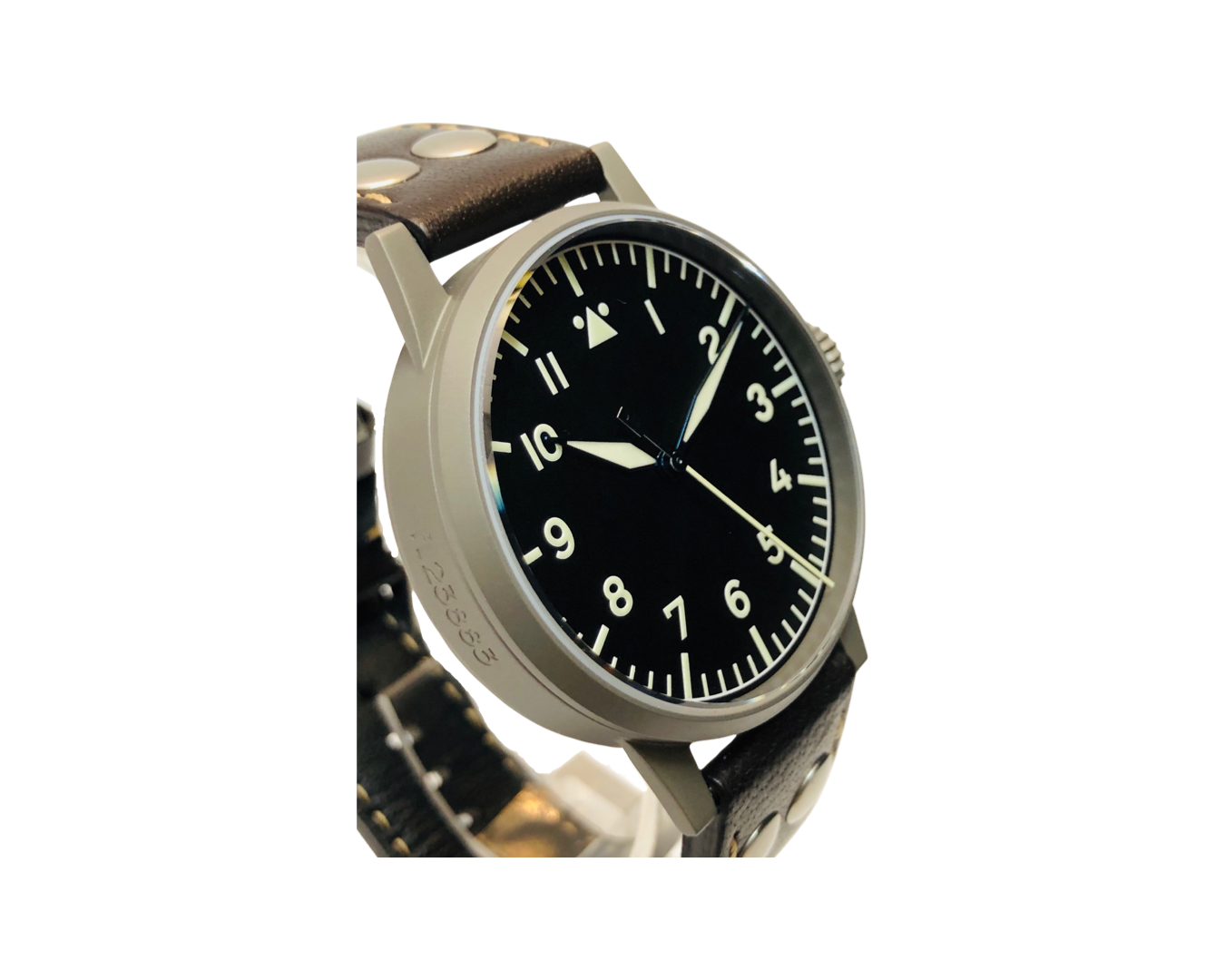 Laco Munster Automatic 42mm Black Dial Brown Strap 861748