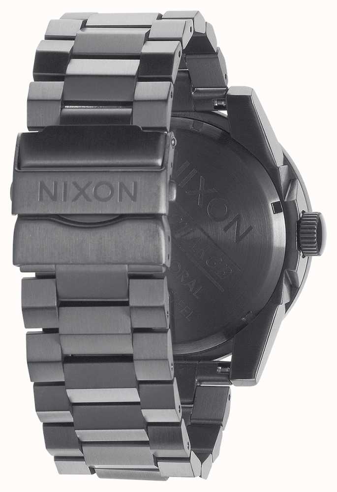 NIXON Corporal SS Matte Gunmetal / Red Dial A346-2100-00