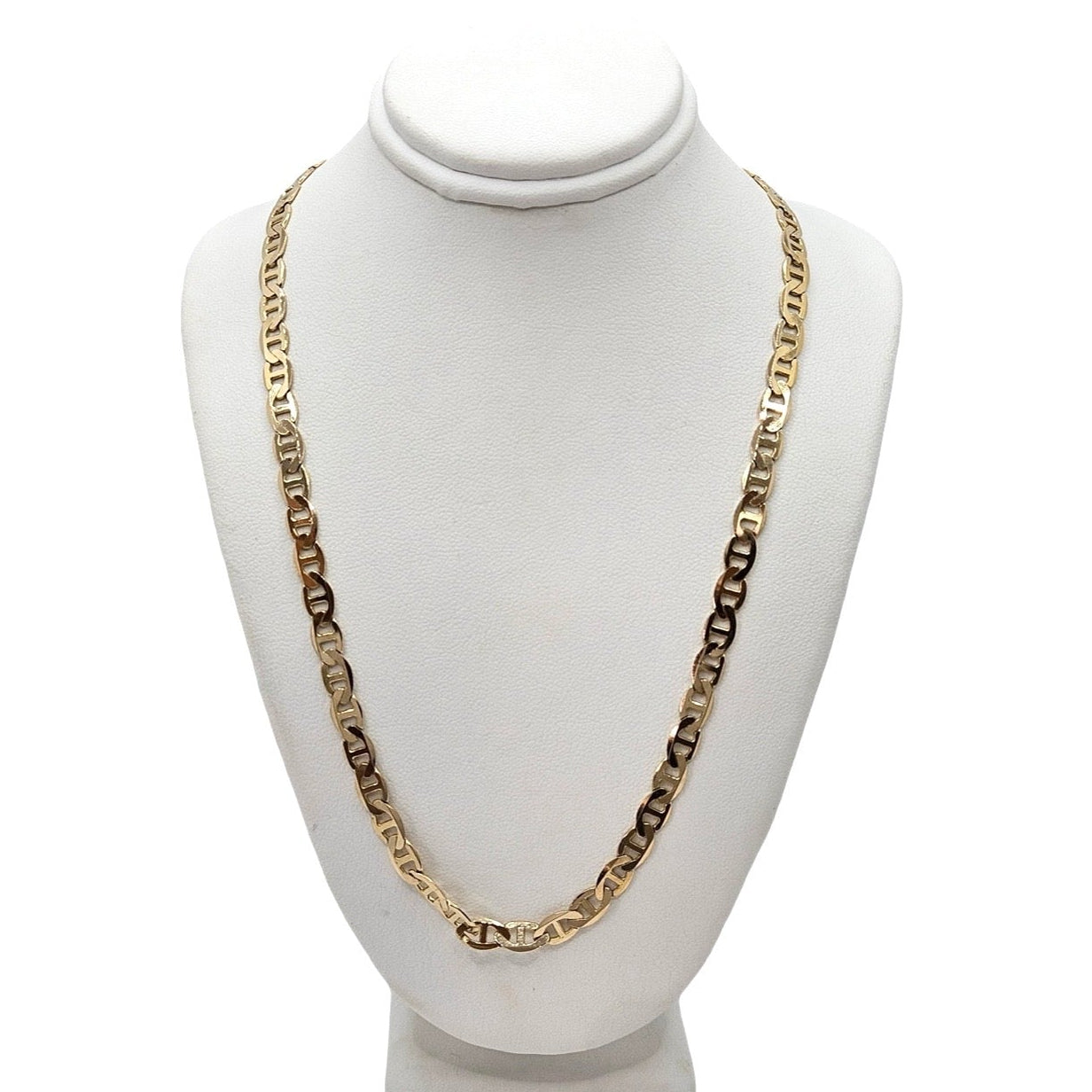 Estate Jewelry 14K Yellow Gold Marine Link Chain 22"