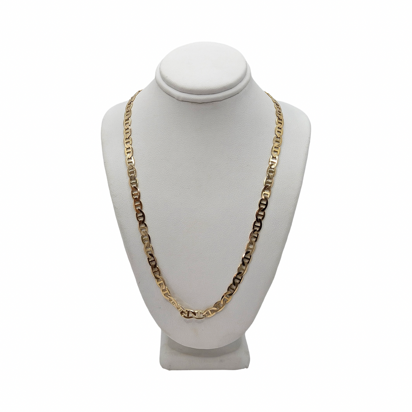 Estate Jewelry 14K Yellow Gold Marine Link Chain 22"