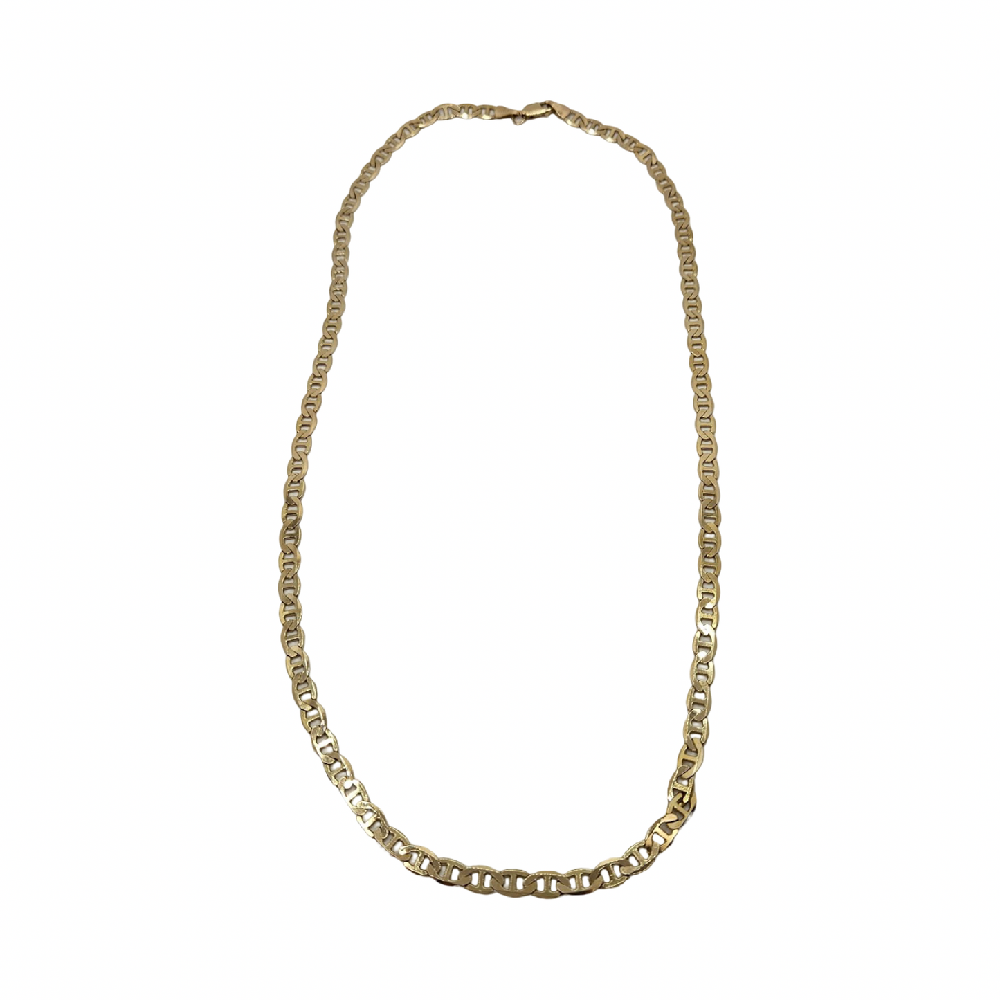 Estate Jewelry 14K Yellow Gold Marine Link Chain 22"
