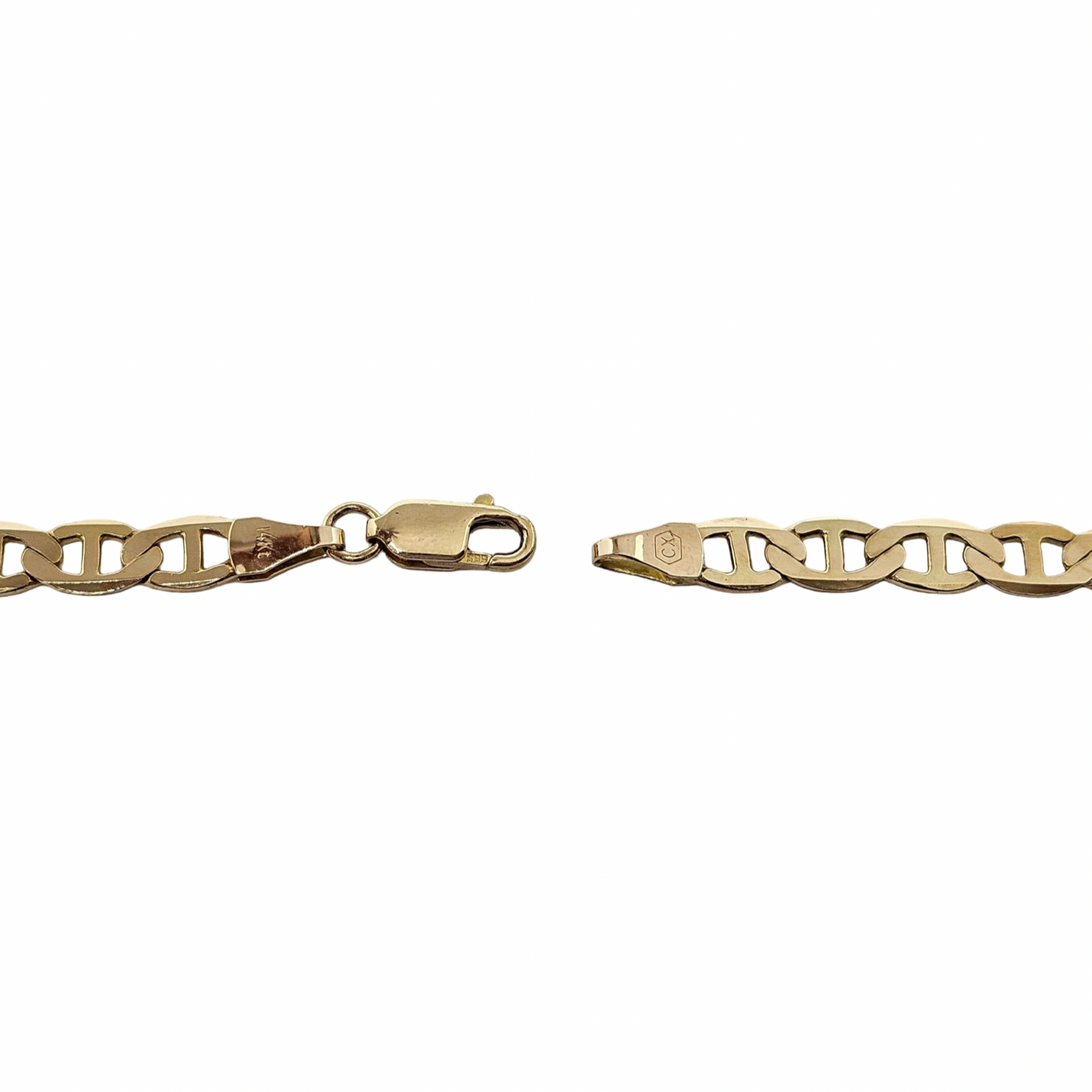Estate Jewelry 14K Yellow Gold Marine Link Chain 22"