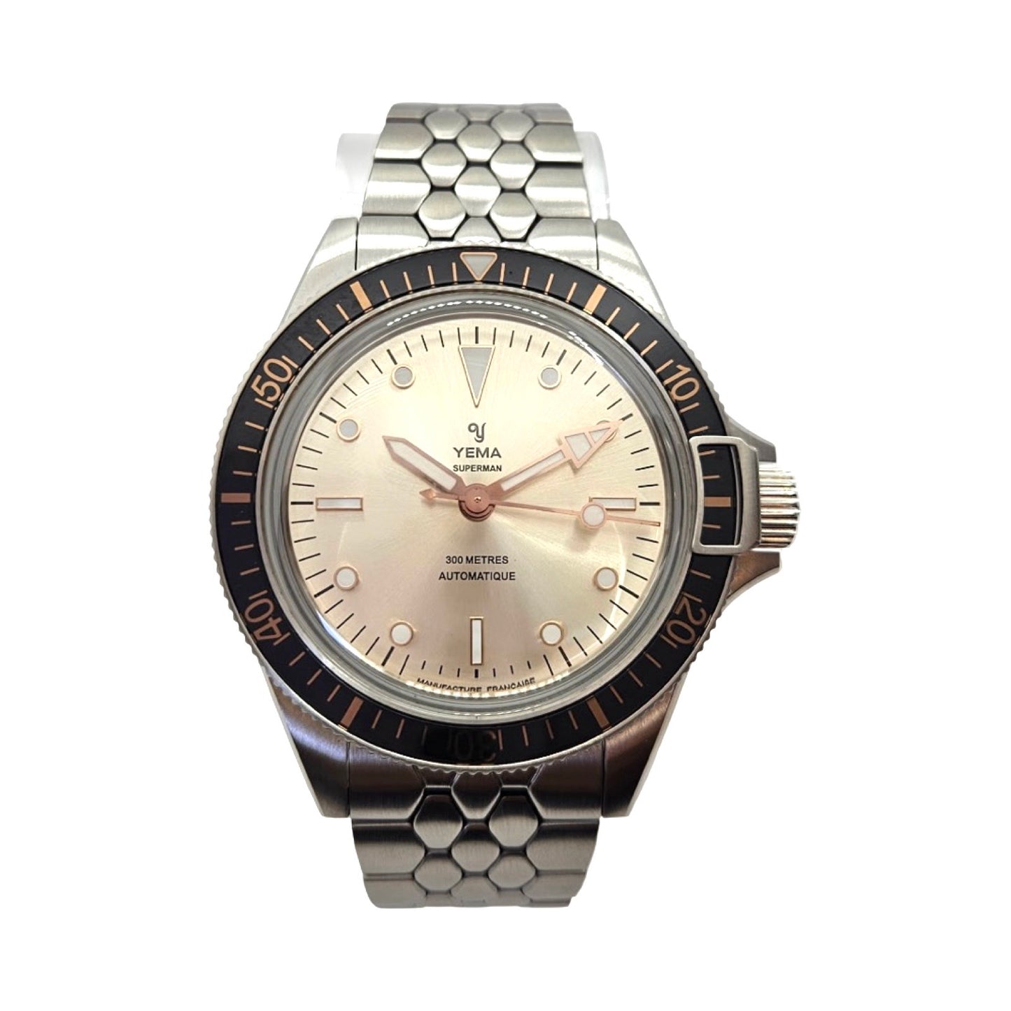 Yema Superman 41mm Gilt Dial Automatic Stainless Steel Bracelet 12.14.69.SE