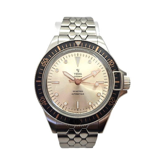 Yema Superman 41mm Gilt Dial Automatic Stainless Steel Bracelet 12.14.69.SE