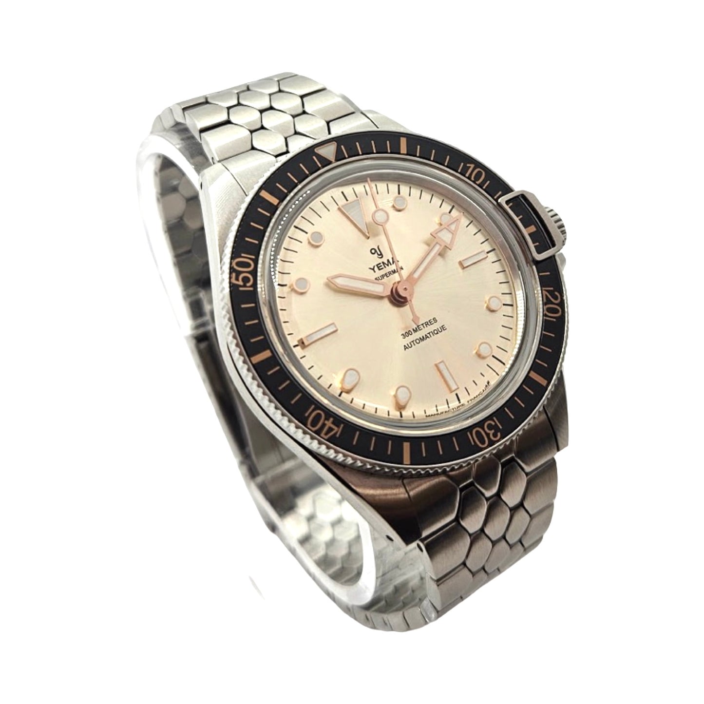 Yema Superman 41mm Gilt Dial Automatic Stainless Steel Bracelet 12.14.69.SE