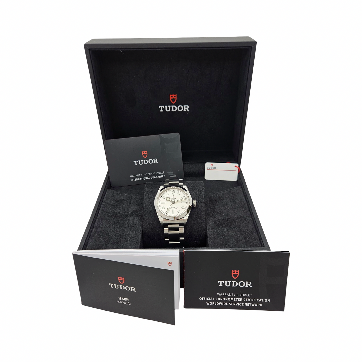 Tudor Black Bay 36 Smiley Selfwinding Silver Sunburst Dial Stainless Steel Bracelet 79500