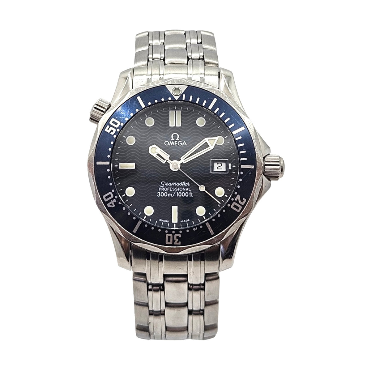 Omega Seamaster Professional 300M Dive Quartz 36mm Blue Dial Stainless Steel Bracelet 2561.80.00