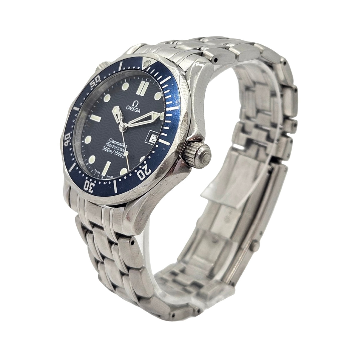 Omega Seamaster Professional 300M Dive Quartz 36mm Blue Dial Stainless Steel Bracelet 2561.80.00