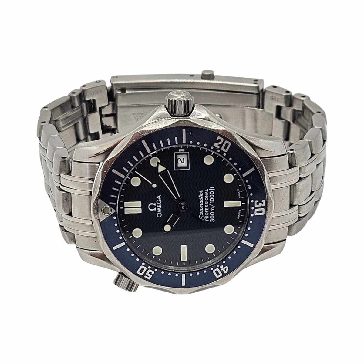 Omega Seamaster Professional 300M Dive Quartz 36mm Blue Dial Stainless Steel Bracelet 2561.80.00