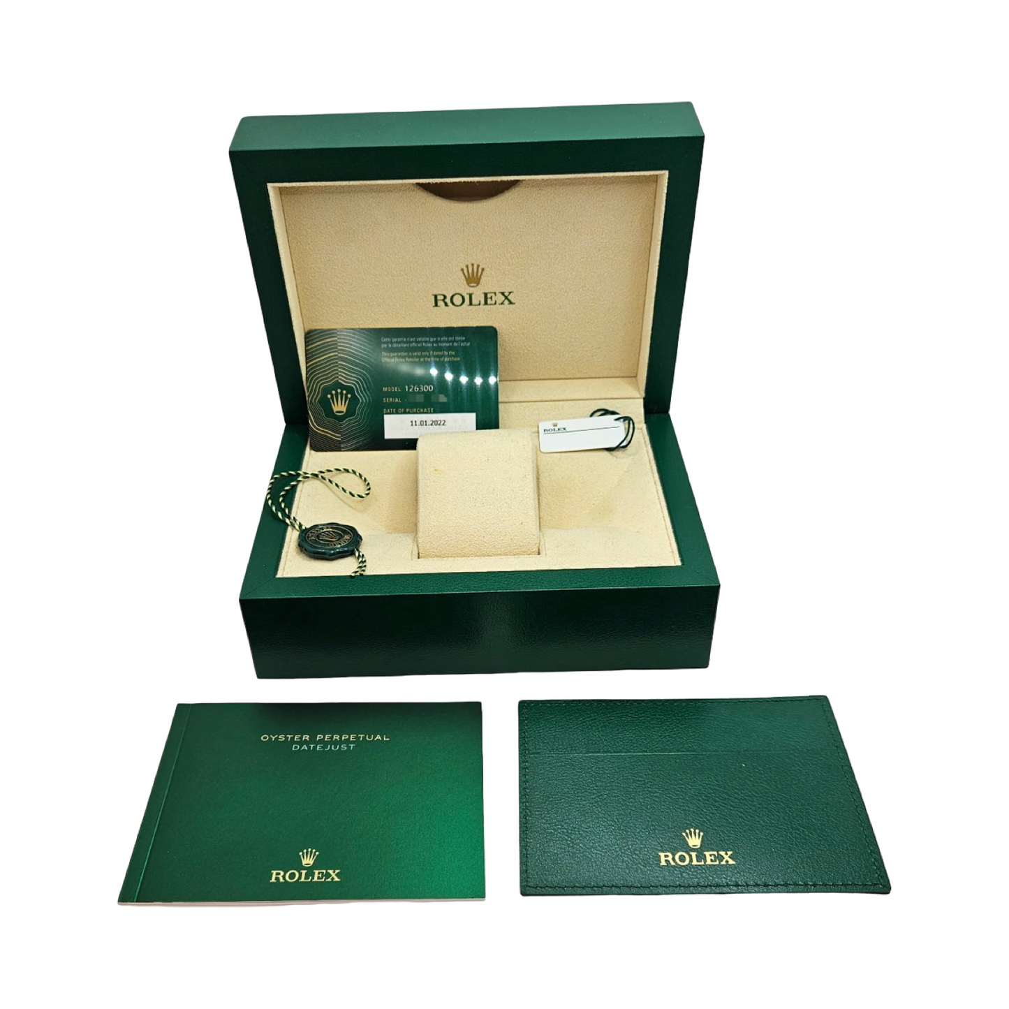 Rolex Datejust 41 "Wimbledon" Slate Grey/Green Roman Dial Oystersteel Oyster Bracelet 126300 C.2022