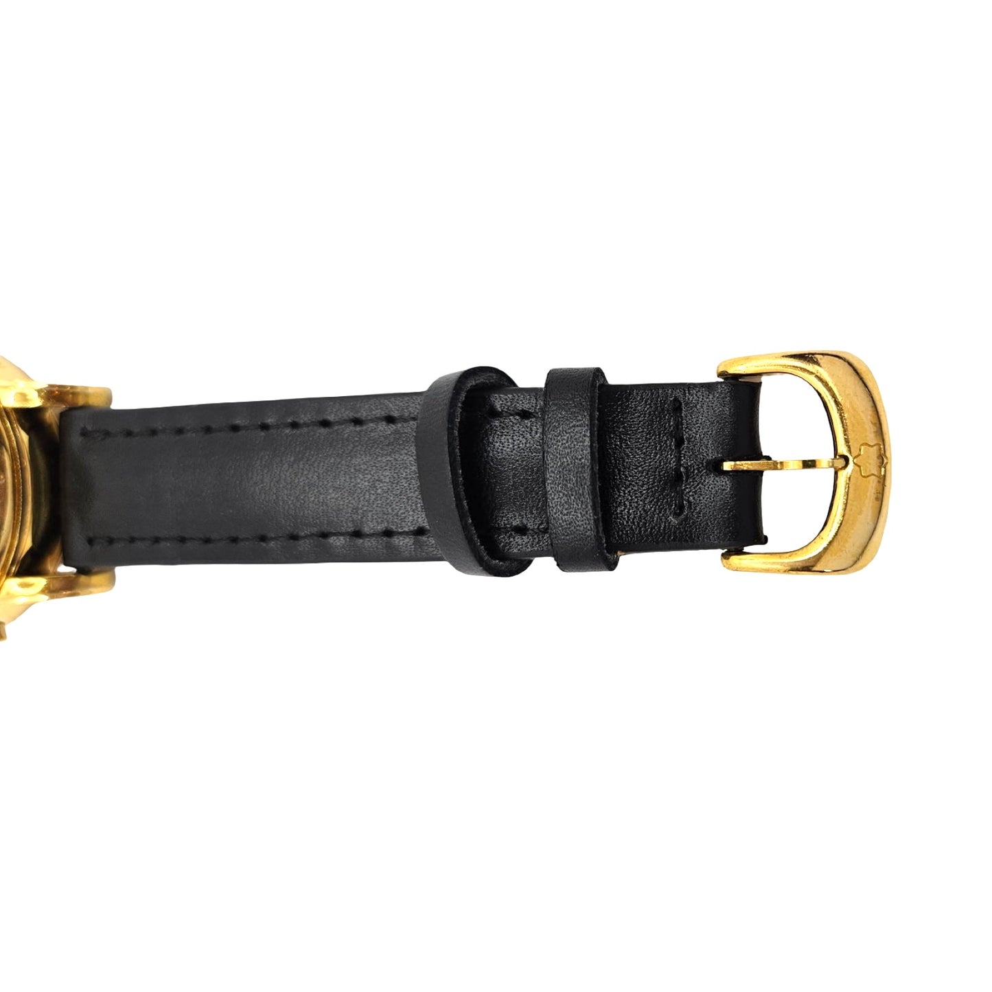 Montblanc Mesiterstuck Star Collection 38mm Automatic Chronograph Day Date Goldplated Stainless Steel Black Dial Ref.7001