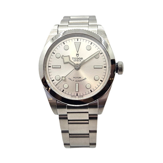 Tudor Black Bay 36 Smiley Selfwinding Silver Sunburst Dial Stainless Steel Bracelet 79500