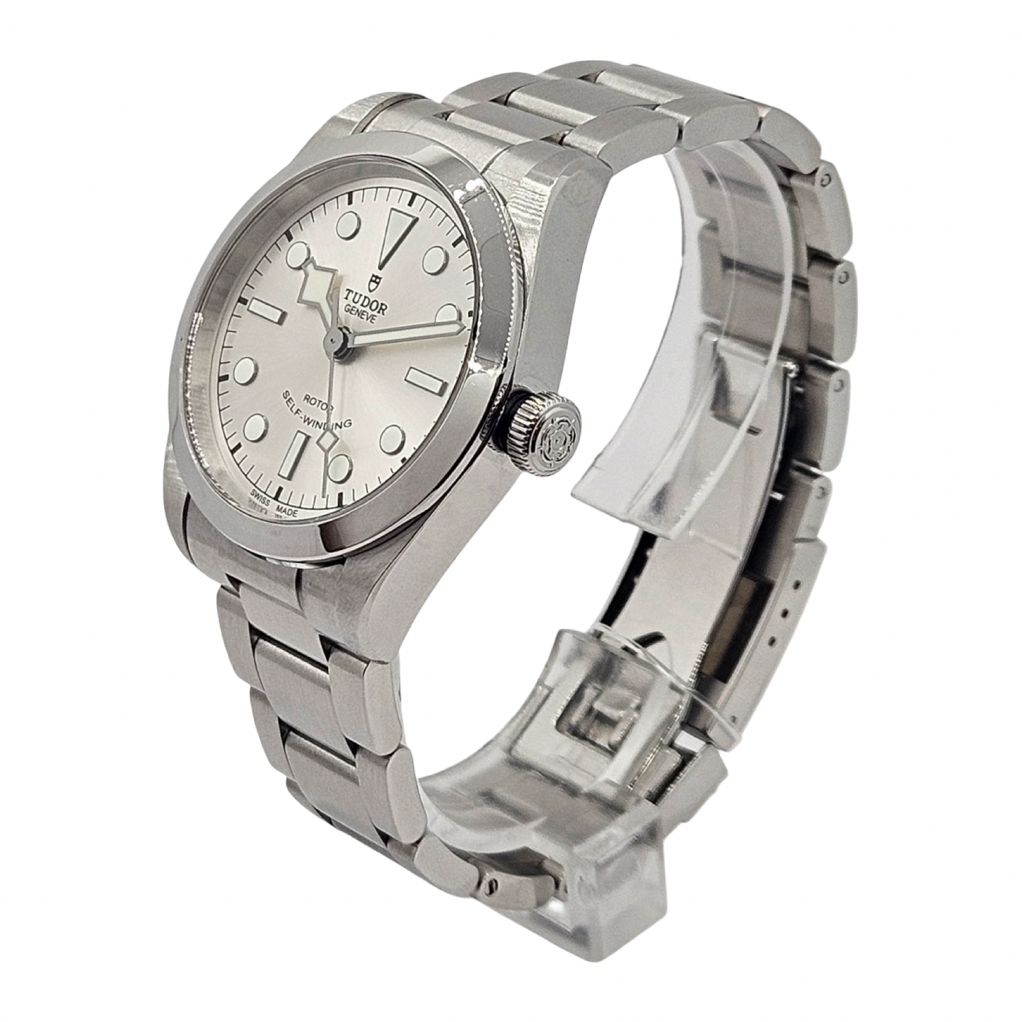 Tudor Black Bay 36 Smiley Selfwinding Silver Sunburst Dial Stainless Steel Bracelet 79500