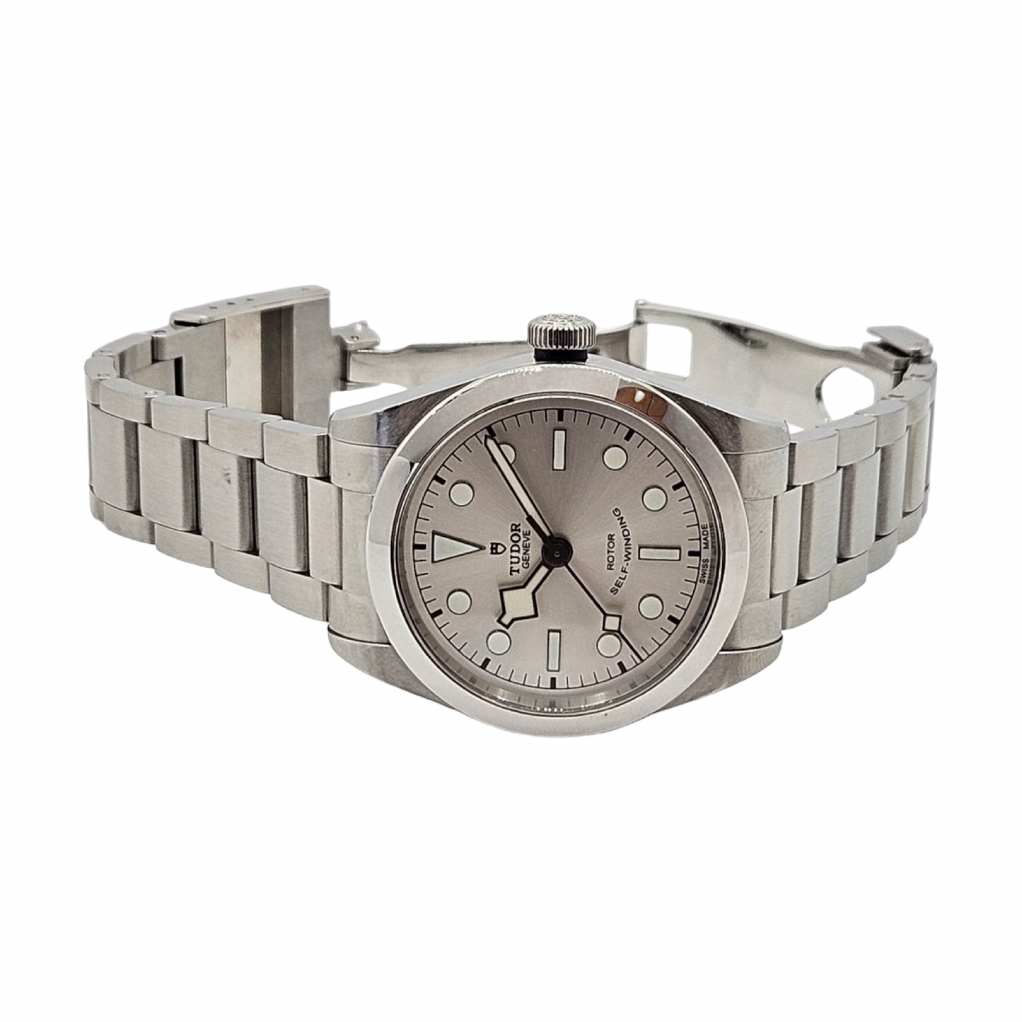 Tudor Black Bay 36 Smiley Selfwinding Silver Sunburst Dial Stainless Steel Bracelet 79500