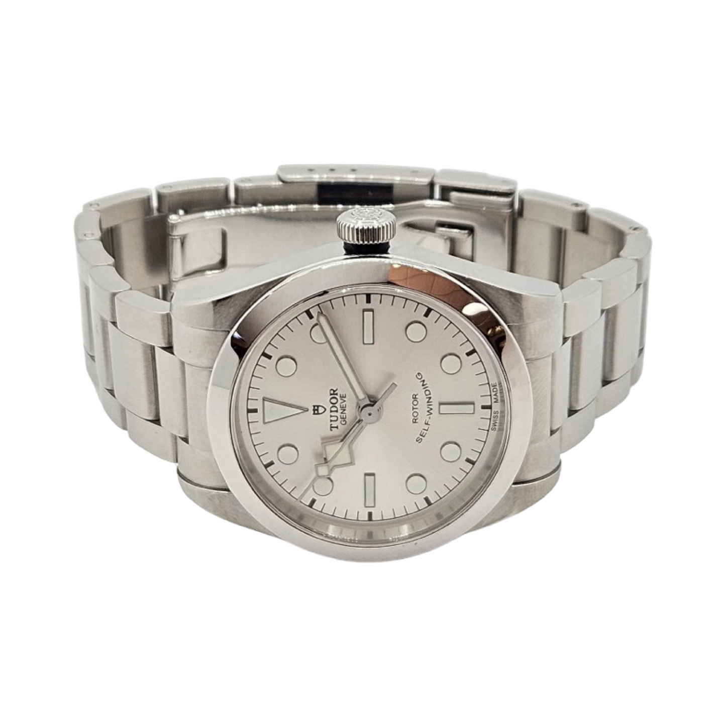 Tudor Black Bay 36 Smiley Selfwinding Silver Sunburst Dial Stainless Steel Bracelet 79500