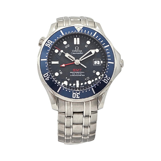 Omega Seamaster GMT 41mm Automatic Co-Axial Blue Dial Stainless Steel 2535.80.00
