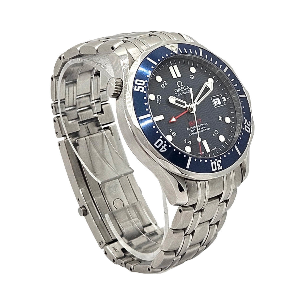 Omega Seamaster GMT 41mm Automatic Co-Axial Blue Dial Stainless Steel 2535.80.00