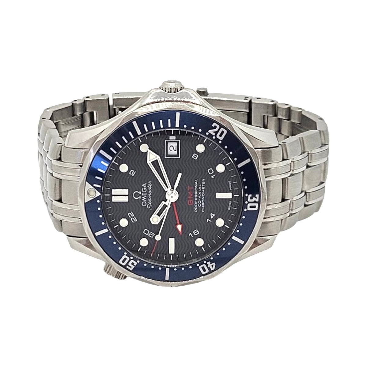 Omega Seamaster GMT 41mm Automatic Co-Axial Blue Dial Stainless Steel 2535.80.00