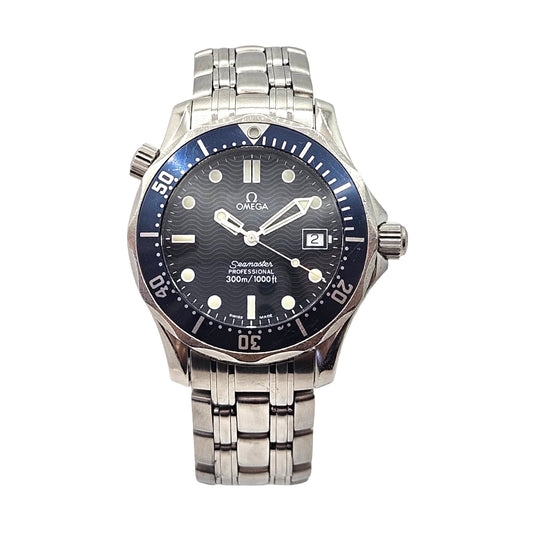 Omega Seamaster Professional 300M Dive Quartz 36mm Blue Dial Stainless Steel Bracelet 2561.80.00