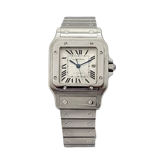 Cartier Santos Galbee 29mm Automatic Silver Dial Stainless Steel Bracelet 2319