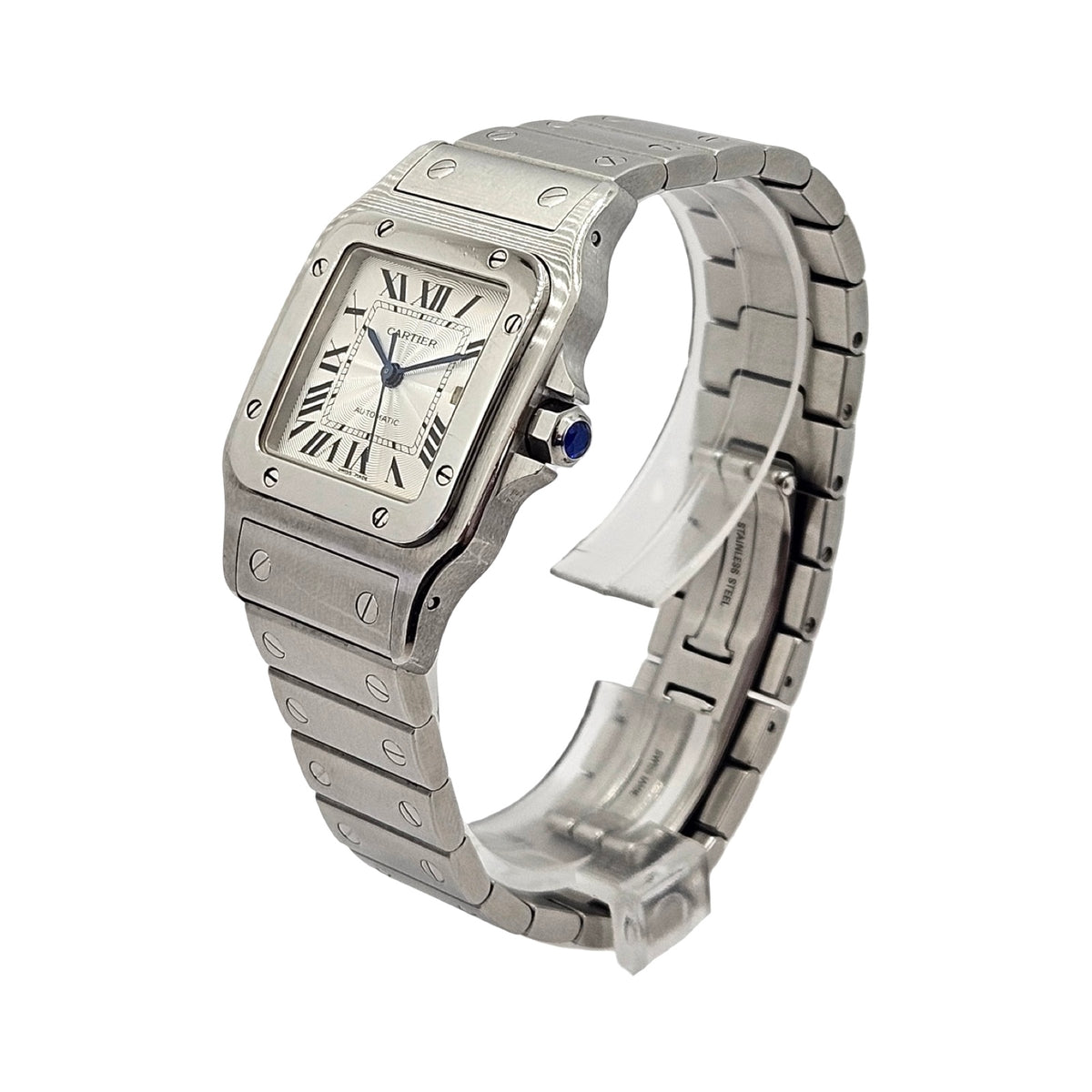 Cartier Santos Galbee 29mm Automatic Silver Dial Stainless Steel Bracelet 2319