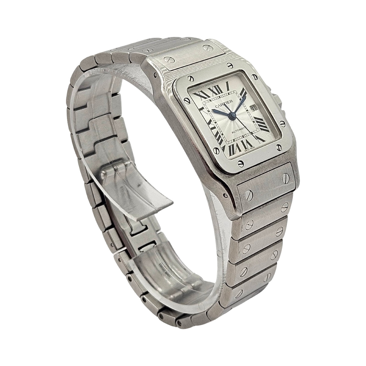 Cartier Santos Galbee 29mm Automatic Silver Dial Stainless Steel Bracelet 2319