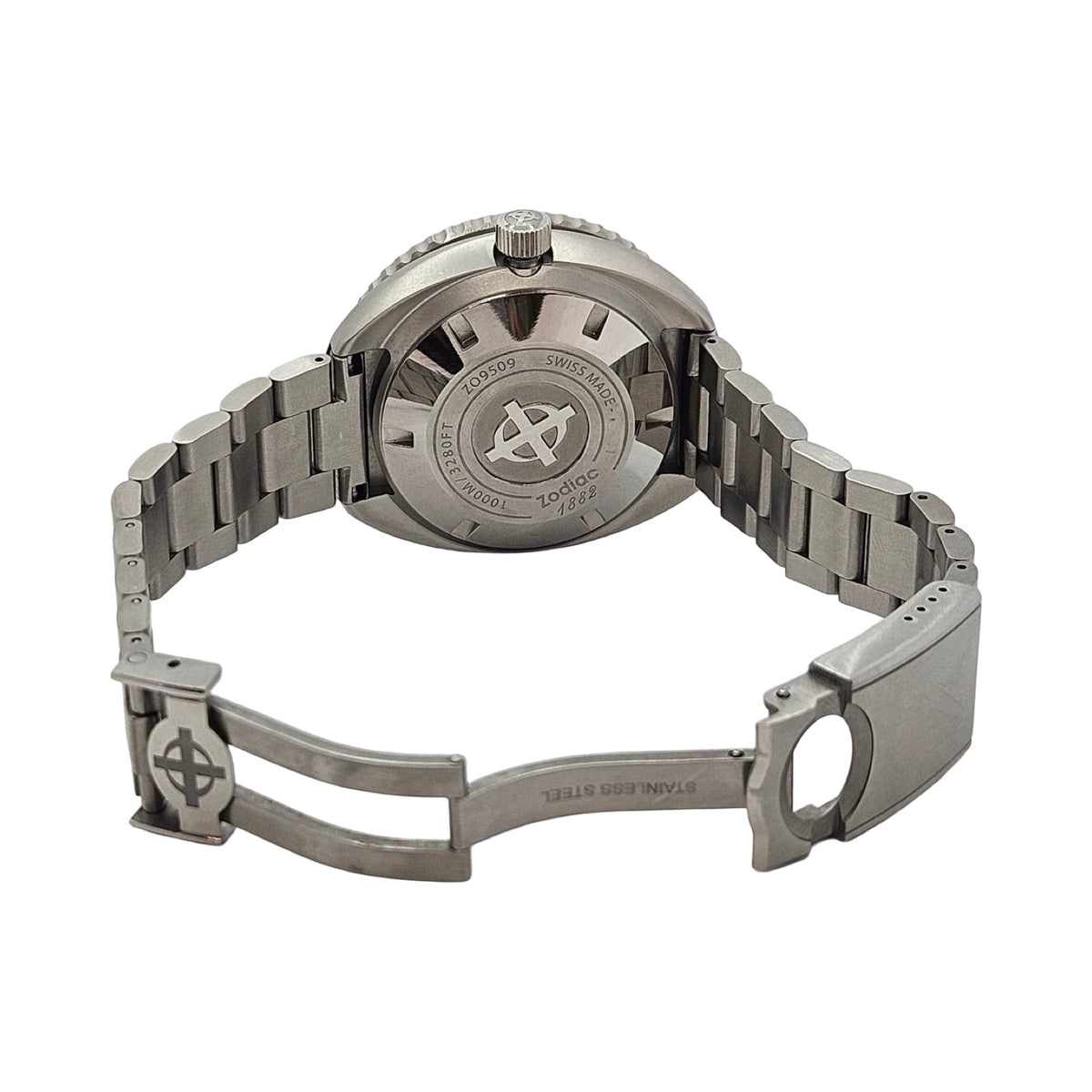 Zodiac Super Sea Wolf 68 Saturation 1000M Diver 44mm Automatic Chronometer Black Dial Steel Z09509
