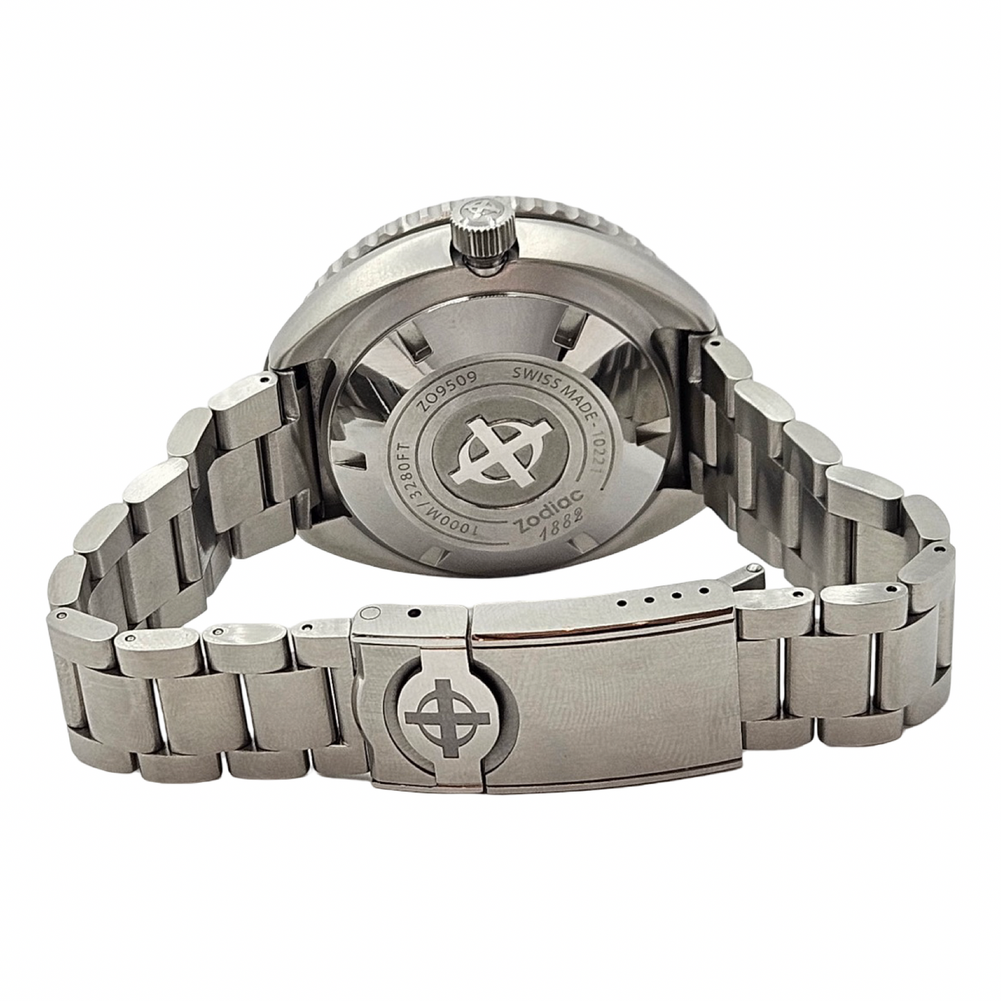 Zodiac Super Sea Wolf 68 Saturation 1000M Diver 44mm Automatic Chronometer Black Dial Steel Z09509
