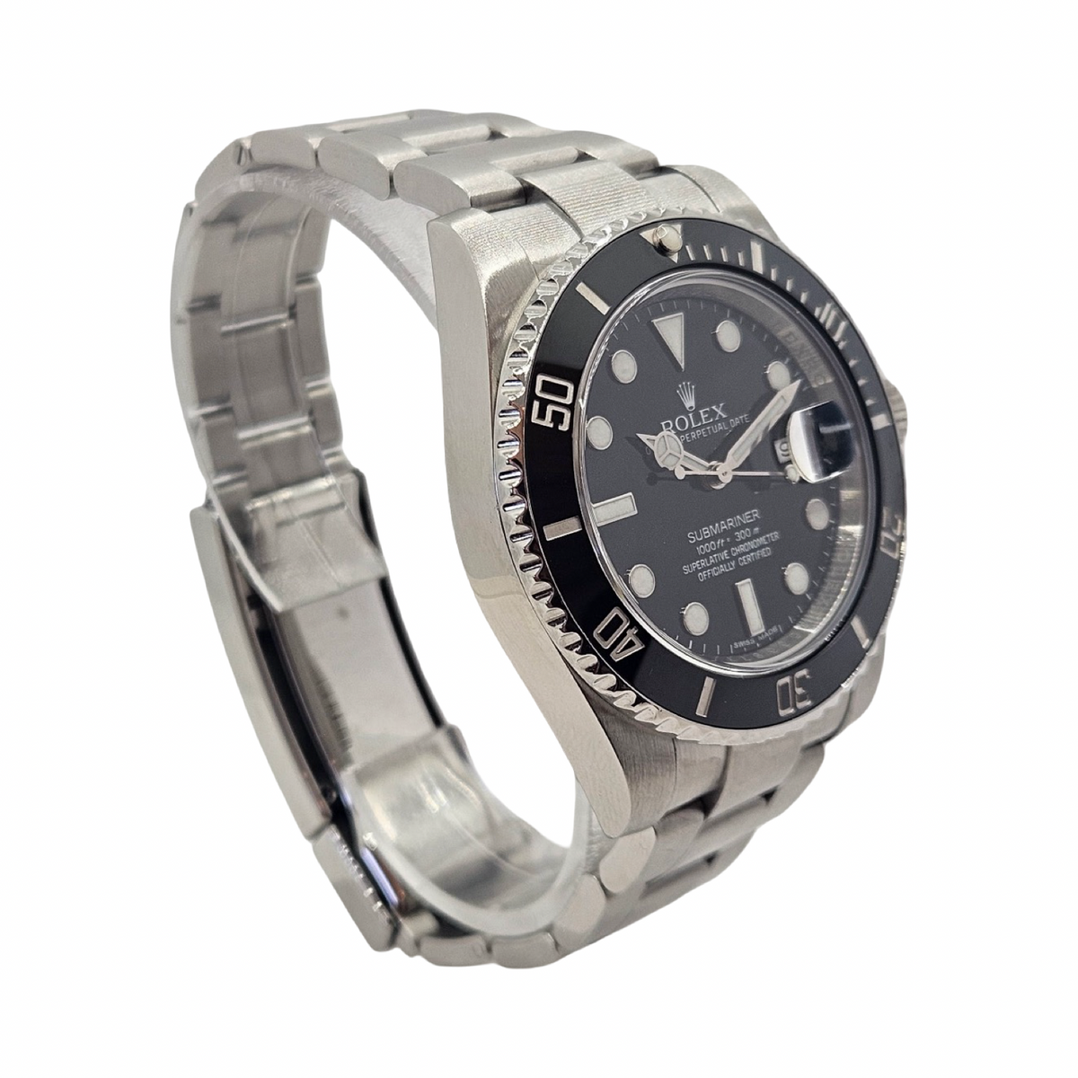 Rolex Submariner Date 40 Black Cerachrom Bezel Oystersteel 116610 C.2011