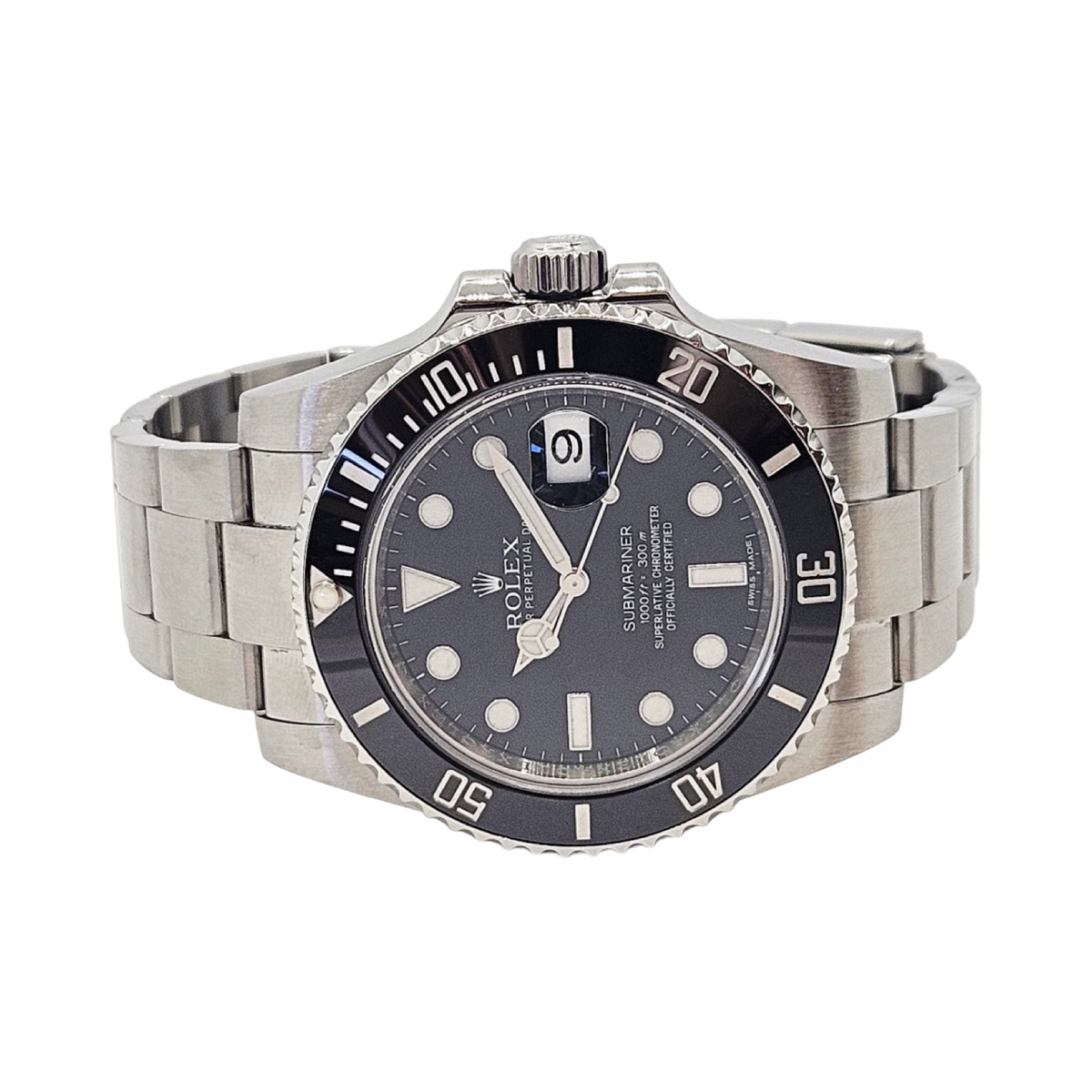 Rolex Submariner Date 40 Black Cerachrom Bezel Oystersteel 116610 C.2011