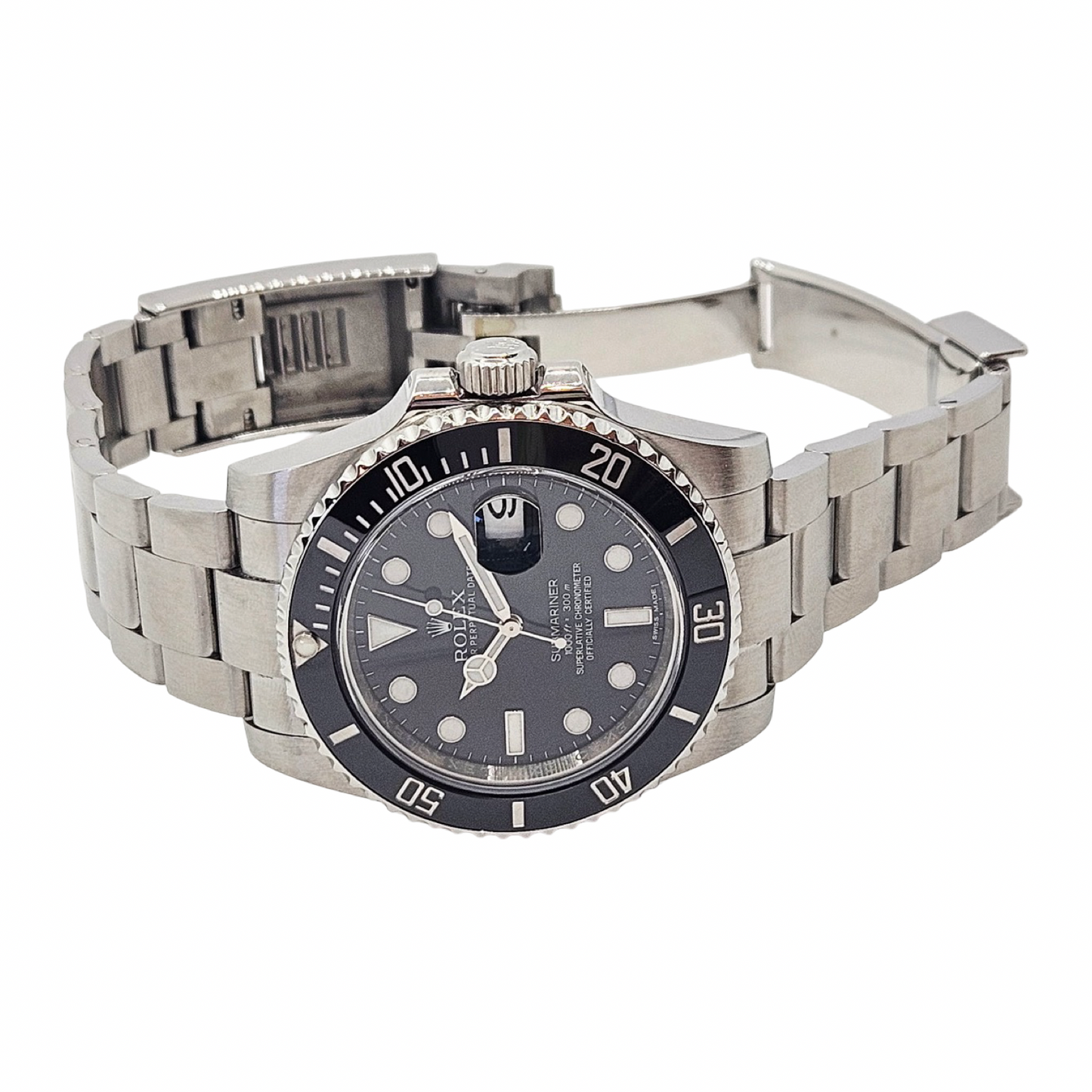 Rolex Submariner Date 40 Black Cerachrom Bezel Oystersteel 116610 C.2011