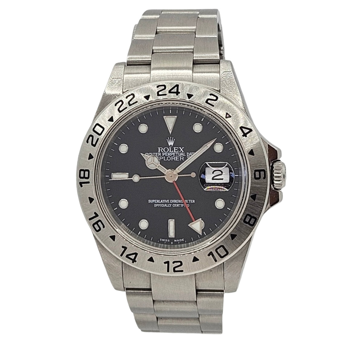Rolex Explorer II Automatic GMT Black Dial Oystersteel Ref.16570 C.2003