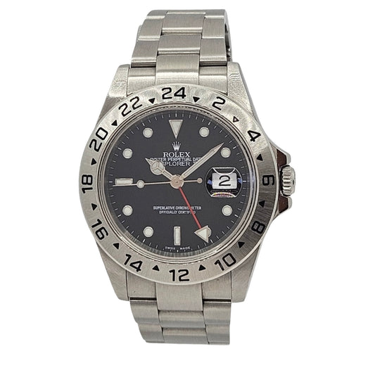 Rolex Explorer II Automatic GMT Black Dial Oystersteel Ref.16570 C.2003