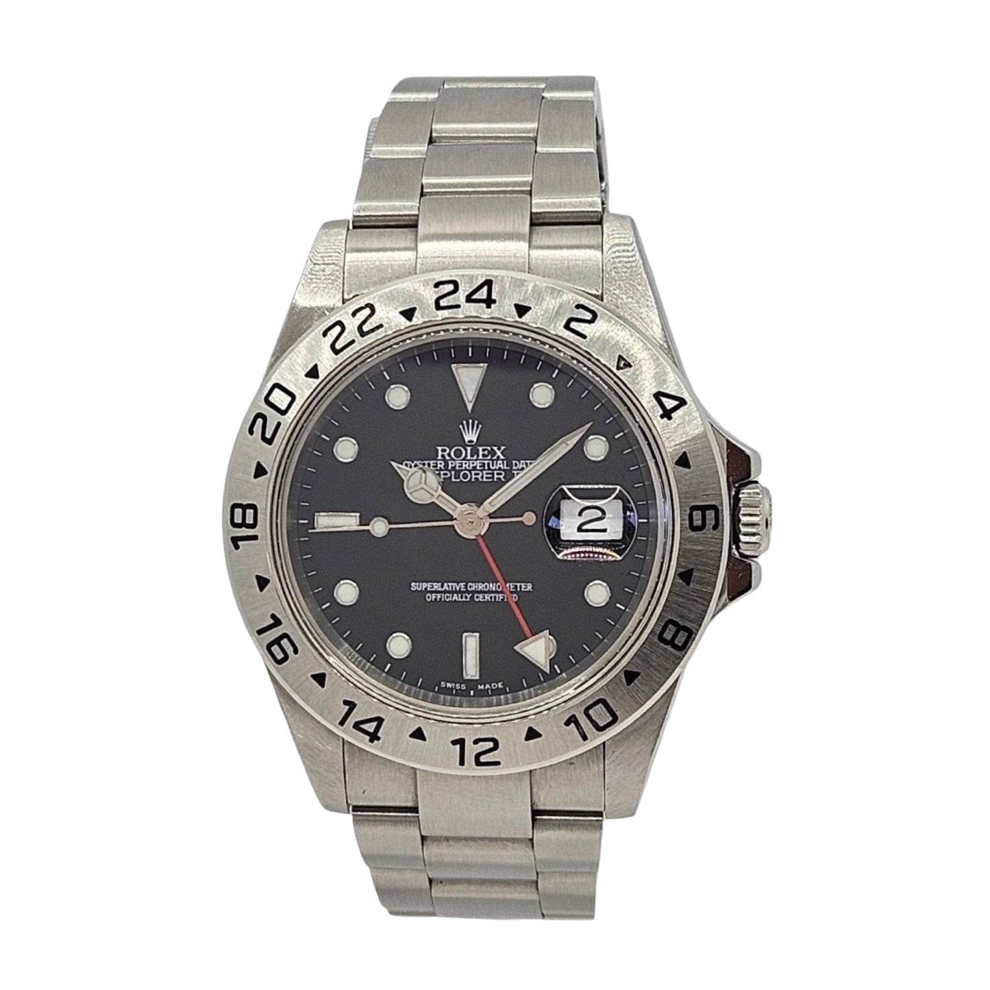 Rolex Explorer II Automatic GMT Black Dial Oystersteel Ref.16570 C.2003