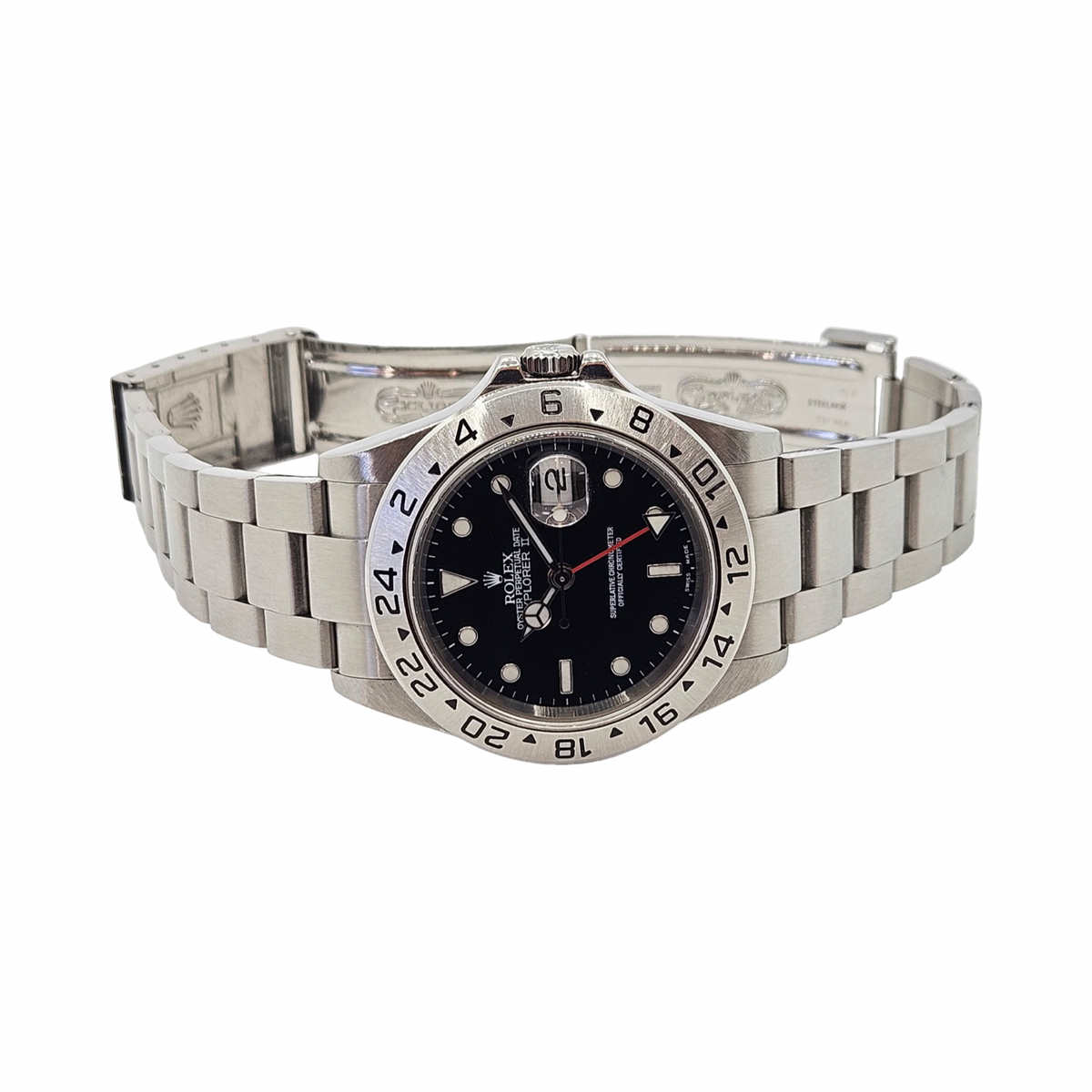Rolex Explorer II Automatic GMT Black Dial Oystersteel Ref.16570 C.2003