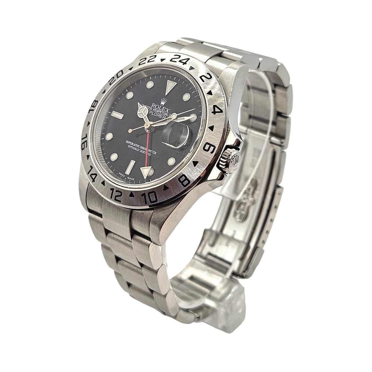 Rolex Explorer II Automatic GMT Black Dial Oystersteel Ref.16570 C.2003