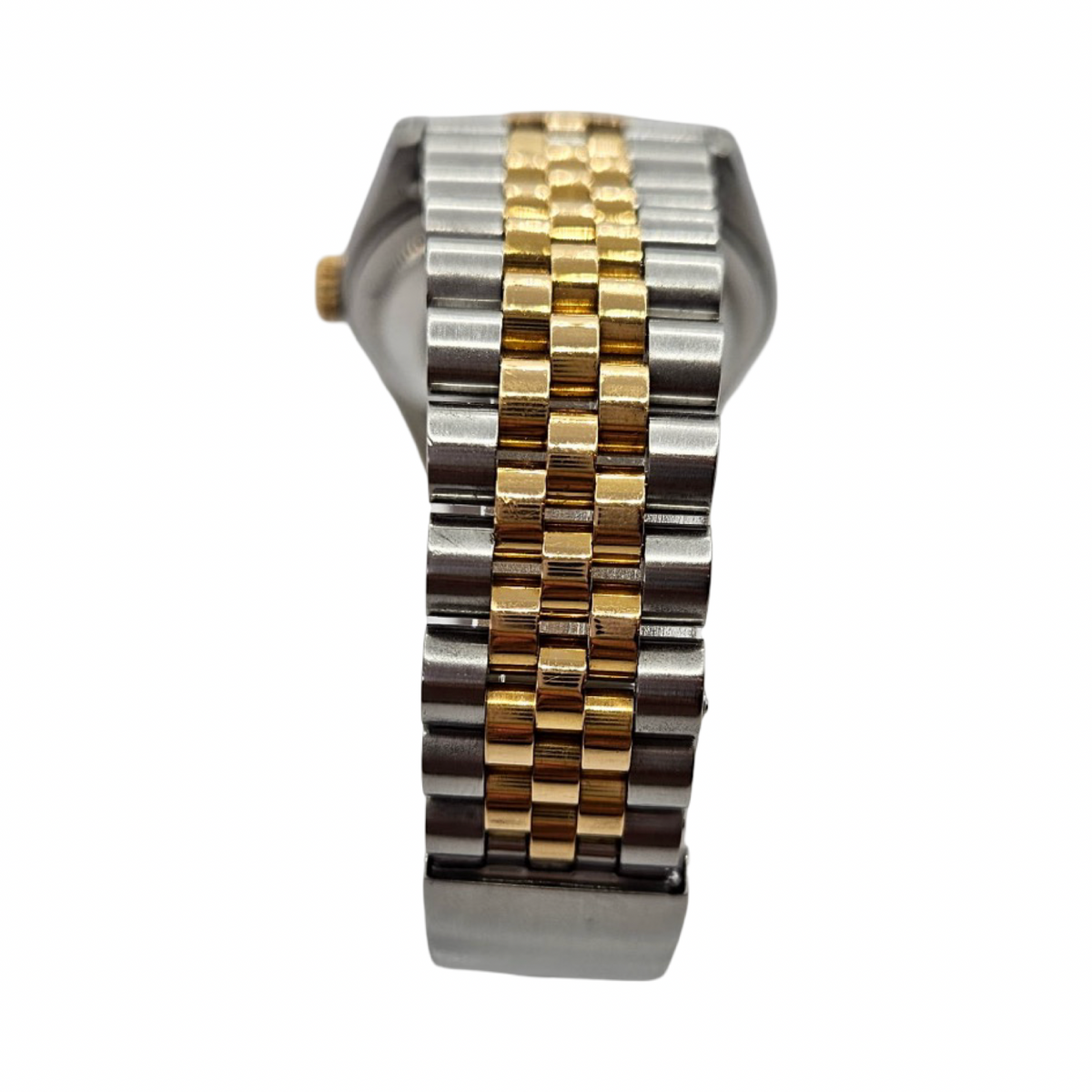 Rolex Datejust 36mm 18K Gold and Steel Champagne Stick Dial Fluted Bezel Jubilee Bracelet 16233 C.1987
