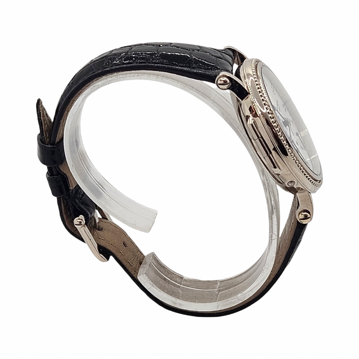 Patek Philippe Complications Moonphase "Age of the Moon" Officer's Watch 18K White Gold Automatic 5015G