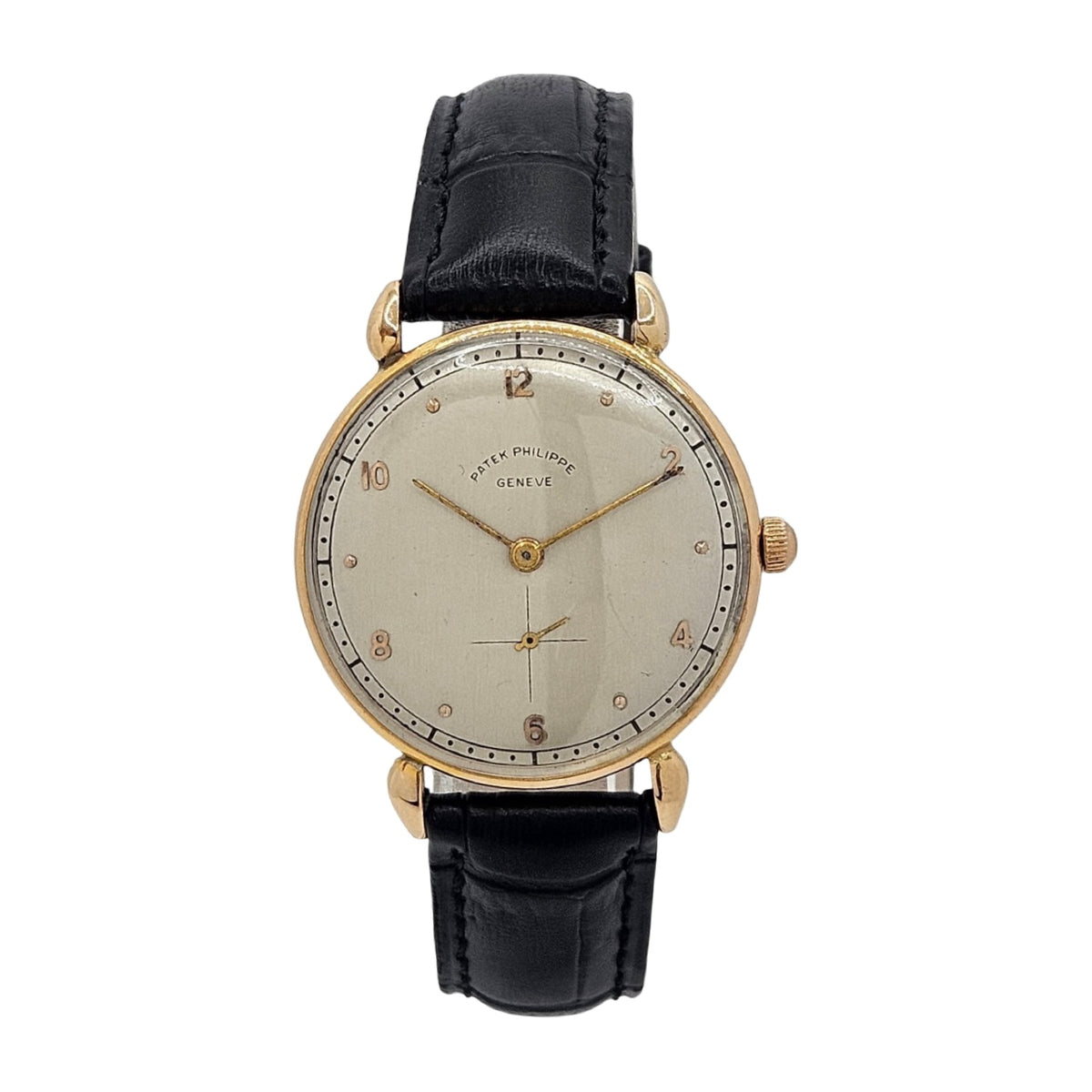 Patek Philippe Calatrava 18K Yellow Gold Manual Wind 32mm Silver Dial Ref.1461J c.1943