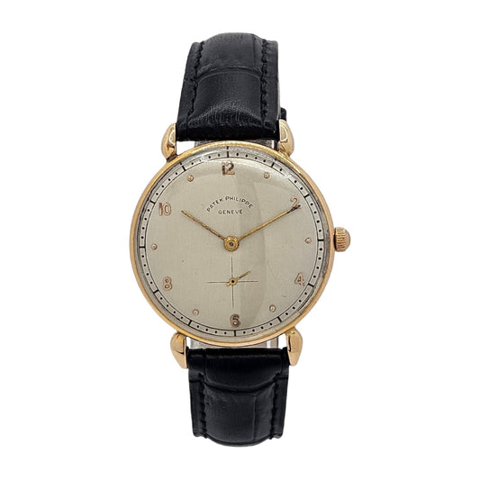 Patek Philippe Calatrava 18K Yellow Gold Manual Wind 32mm Silver Dial Ref.1461J c.1943