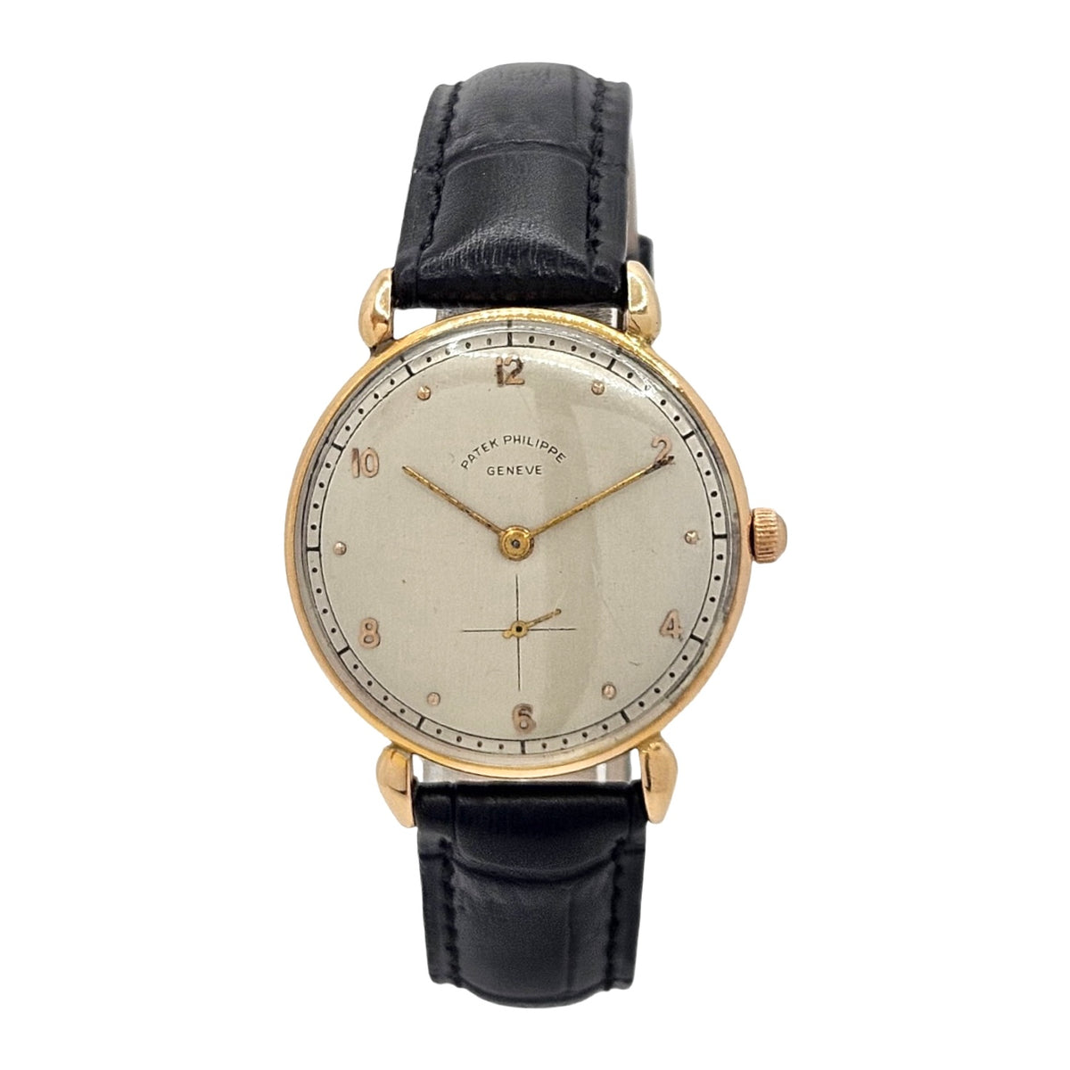 Patek Philippe Calatrava 18K Yellow Gold Manual Wind 32mm Silver Dial Ref.1461J c.1943