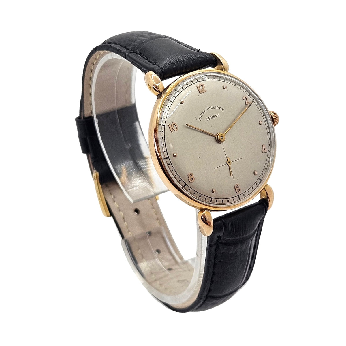 Patek Philippe Calatrava 18K Yellow Gold Manual Wind 32mm Silver Dial Ref.1461J c.1943