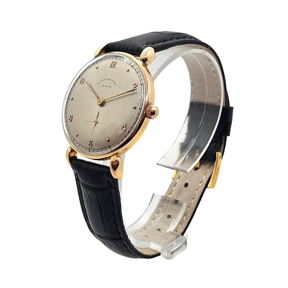 Patek Philippe Calatrava 18K Yellow Gold Manual Wind 32mm Silver Dial Ref.1461J c.1943