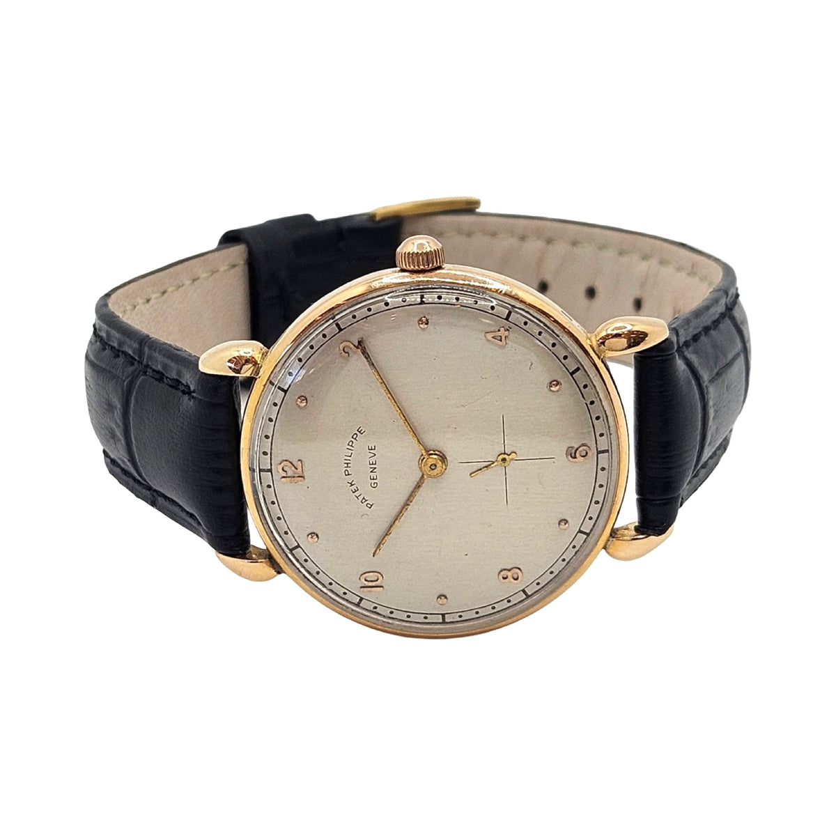 Patek Philippe Calatrava 18K Yellow Gold Manual Wind 32mm Silver Dial Ref.1461J c.1943